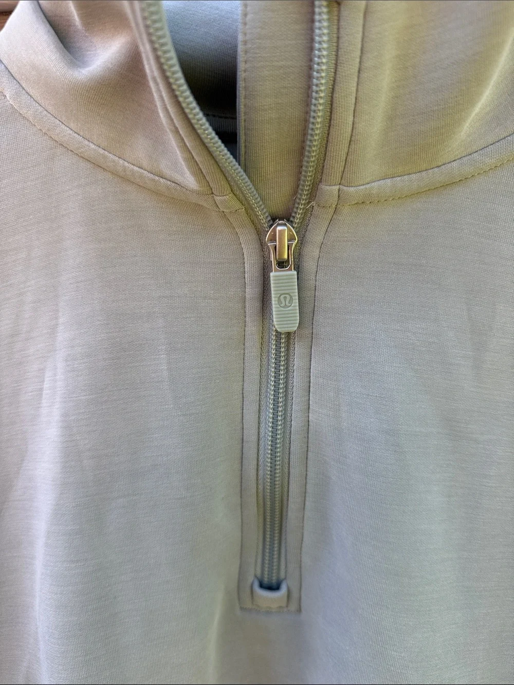 Lululemon Brushed Softstreme Halfzip Pullover Sweater Sage Grey LW3IDXS Size 8